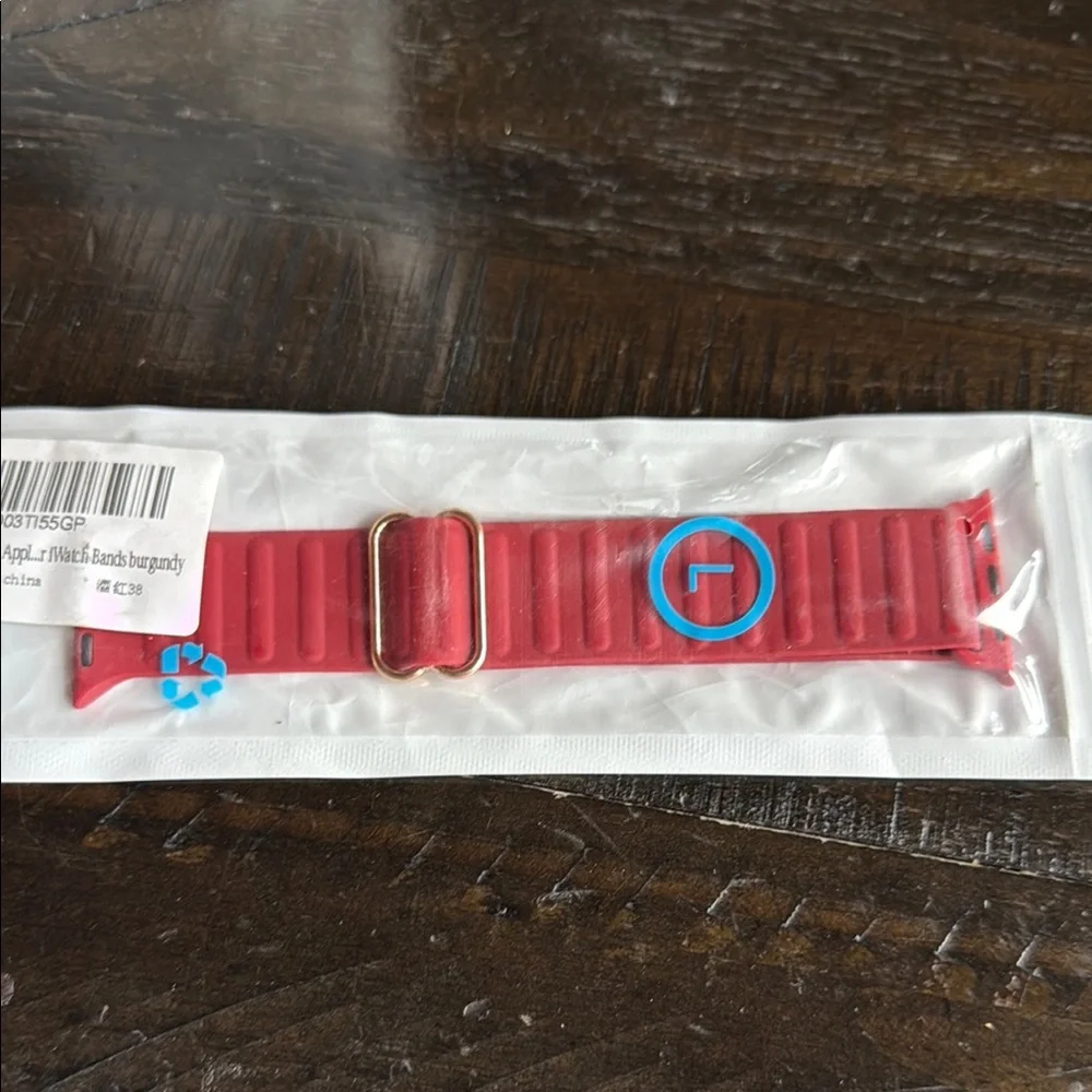 Red Adjustable Watch Band